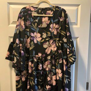Shein Floral Tiered Dress
